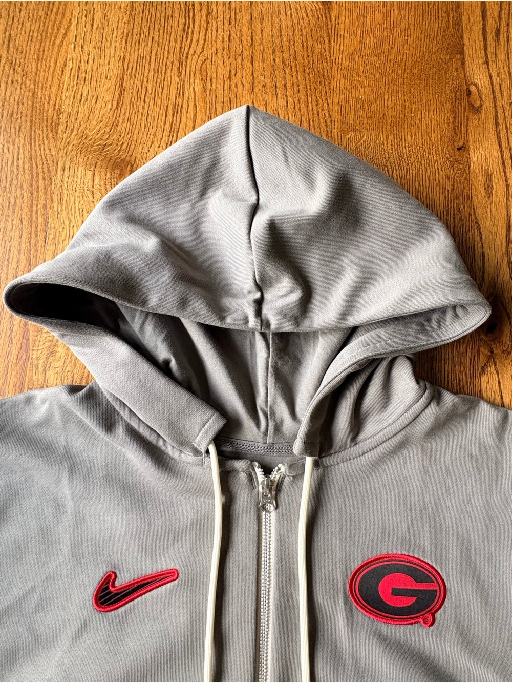 New without tags Nike Georgia Bulldogs Gray Full-Zip Hoodie-Mens Large- 2024 - Picture 5 of 15